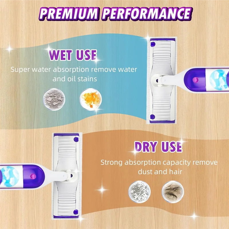 Подушечки для швабры ABZA-Power, 24 шт., одноразовые стержни для швабры Swiffer Power, для сменных подушечек для разных поверхностей