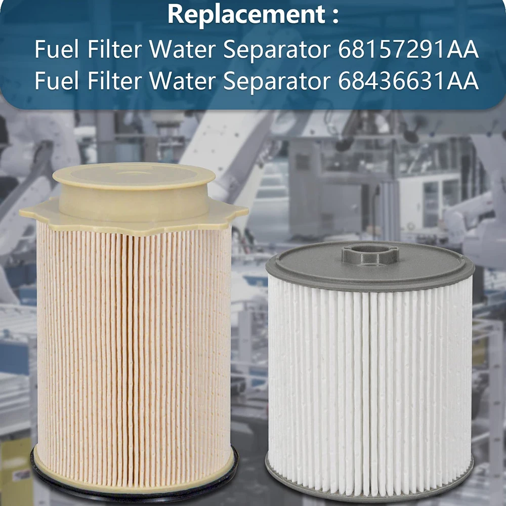 6.7 Cummins Fuel Filter Water Separator Set fits for 2019 2020 2021 2022 Dodge Ram 2500 3500 4500 5500 6.7L Cummins Diesel Turbo