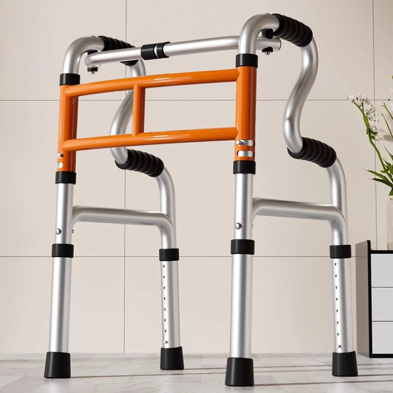 

‌Walkers for Elderly, Anti-Slip Folding Walking Aid with Seat, 4-Legged Cane for Stability,Rehabilitation Assistive Device