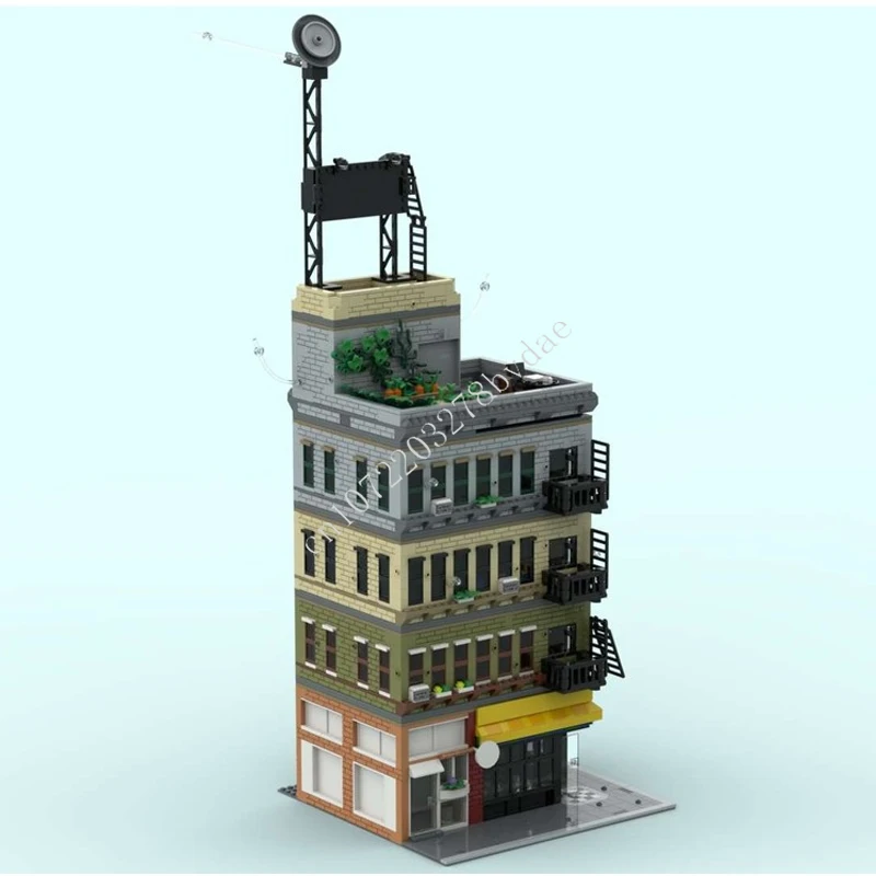 3735 pièces Bodega appartement construction modulaire MOC créatif vue sur la rue modèle bloc de construction Architecture bricolage éducation assemblage jouet