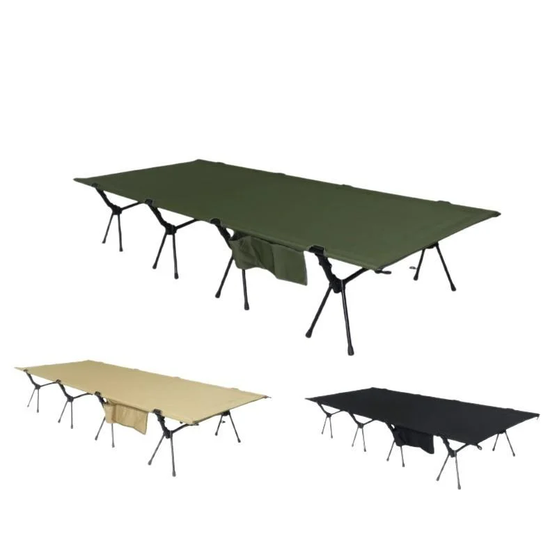Modern Outdoor Folding Bed Widened 90cm Ultra-Lightweight Aluminum Alloy Portable Camping Tent Self-Driving Tour Marching Metal