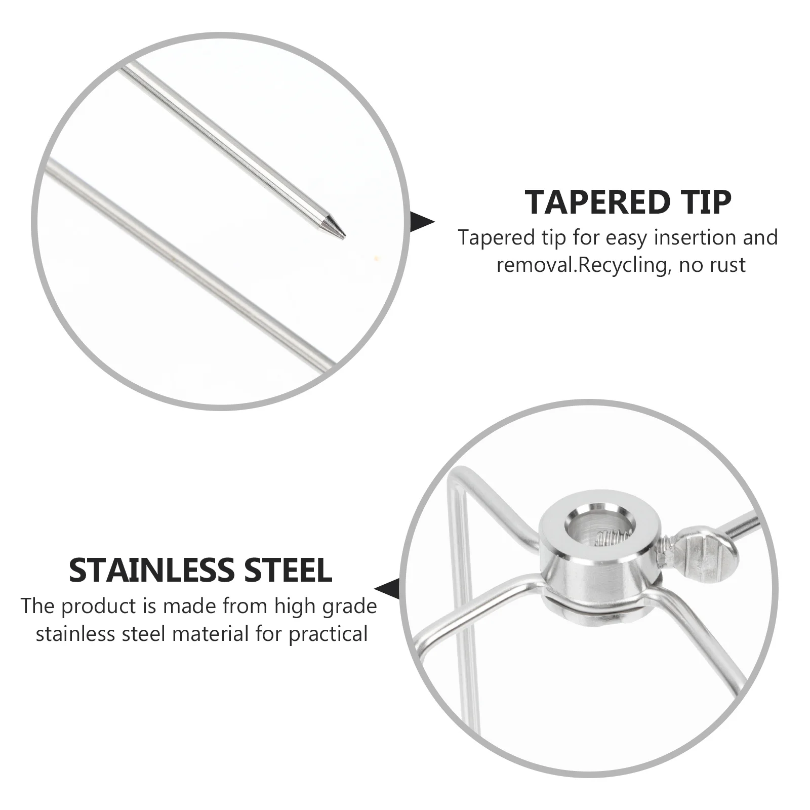 

2Pcs Stainless Steel Roast Chicken Forks Thickened Material Bbq Grill Forks Home Kitchen Assistant Chicken Grill Supply