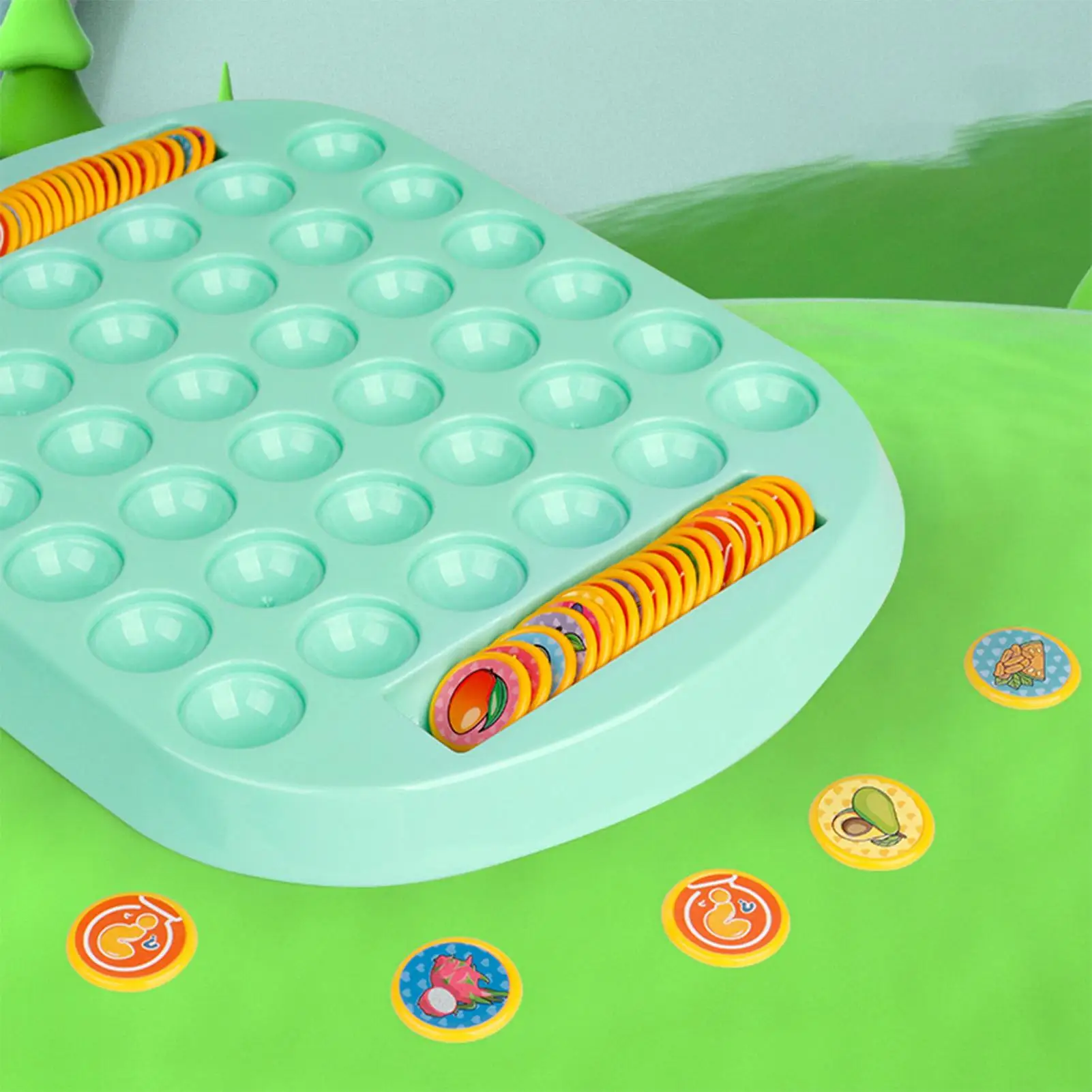 Memory Game Animal Fruit Pattern Interactive Toys Flipping Matching Strategy Board Game For Toddler Kids Family Kindergarten