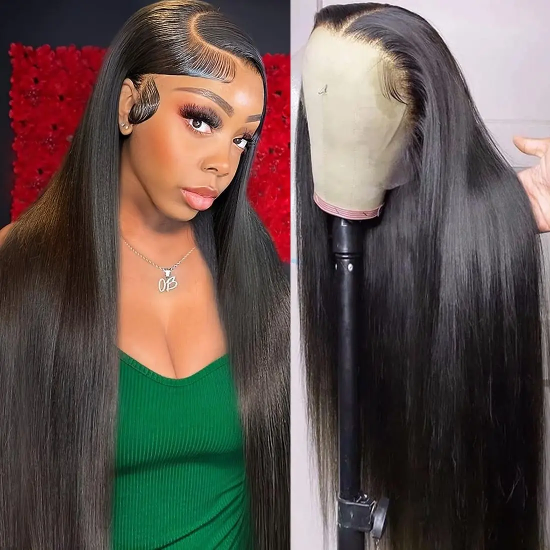 Straight 30 40 inch Lace Front Wig 13x6 Hd Lace Frontal Wigs Human Hair 200 Density Brazilion Glueless Wig for Black Women