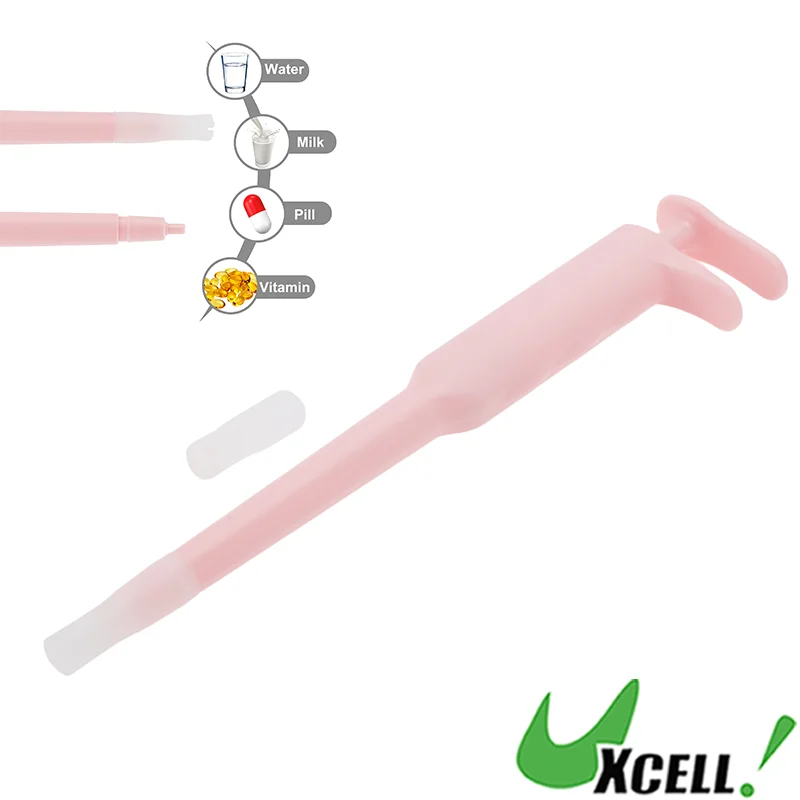UXCELL-Distributeur de pilules lumineuses pour animaux de compagnie, mangeoires pour chiens et chats
