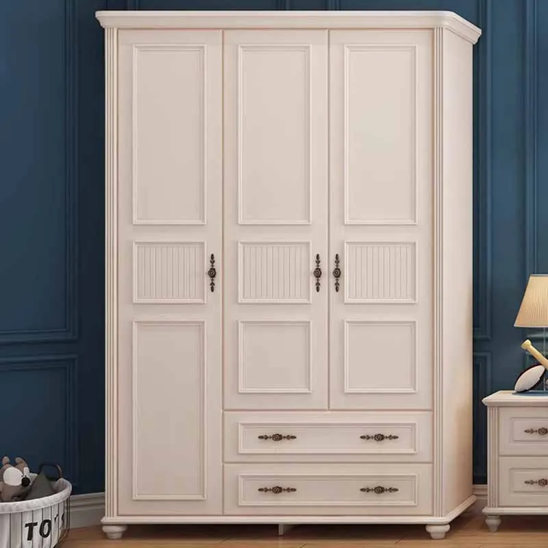 Nordic White Wardrobe Drawer European Wooden Living Room Bedroom Wardrobes Storage Clothes Women Ropero Armable Home Furniture