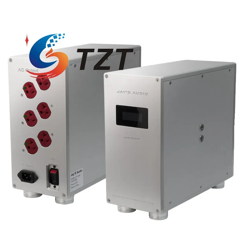 TZT Jay's Audio IPT-2KW 2KVA HiFi Balanced Isolation Transformer Audio Isolated Power Supply with Shielding Aluminum Alloy Shell