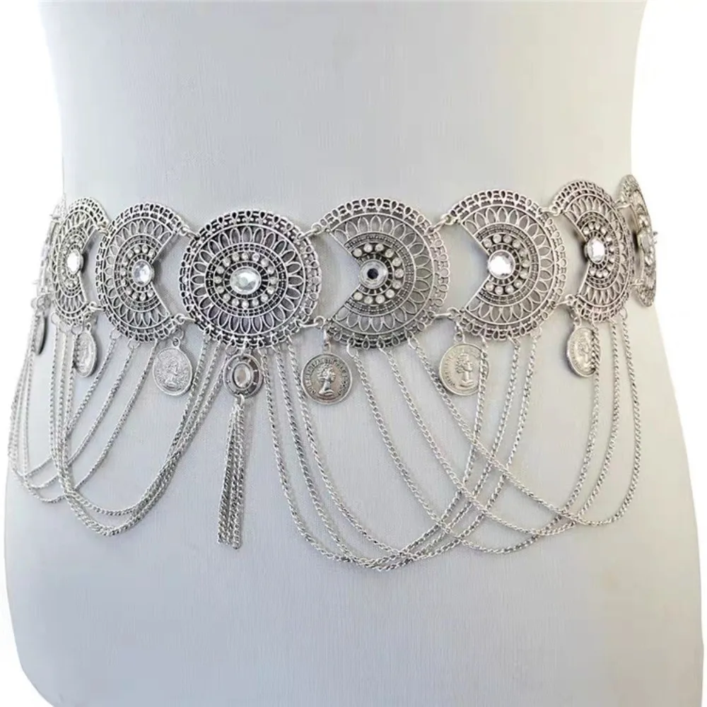 Belt Vintage Belly Dance Scarf Creative Bohemia Belly Chain Tassel Ethnic Waist Chain Dress Accessories