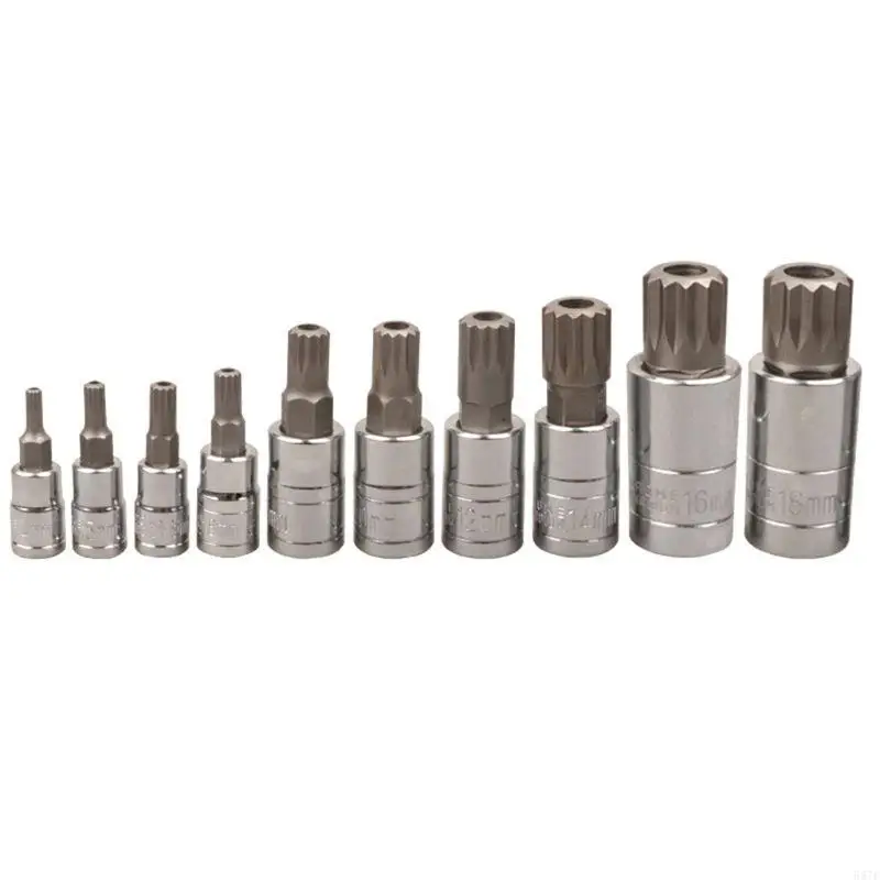 587F durezza xzn Triple quadrata Bit Socket Bit set in acciaio in metallo 12 punti per c