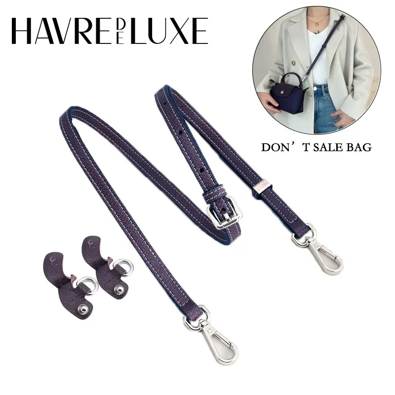 HAVREDELUXE-correa de bolso para Longchamp Mini, correa ajustable, forro interior sin perforación, correa de hombro modificada, 3 unidades por juego