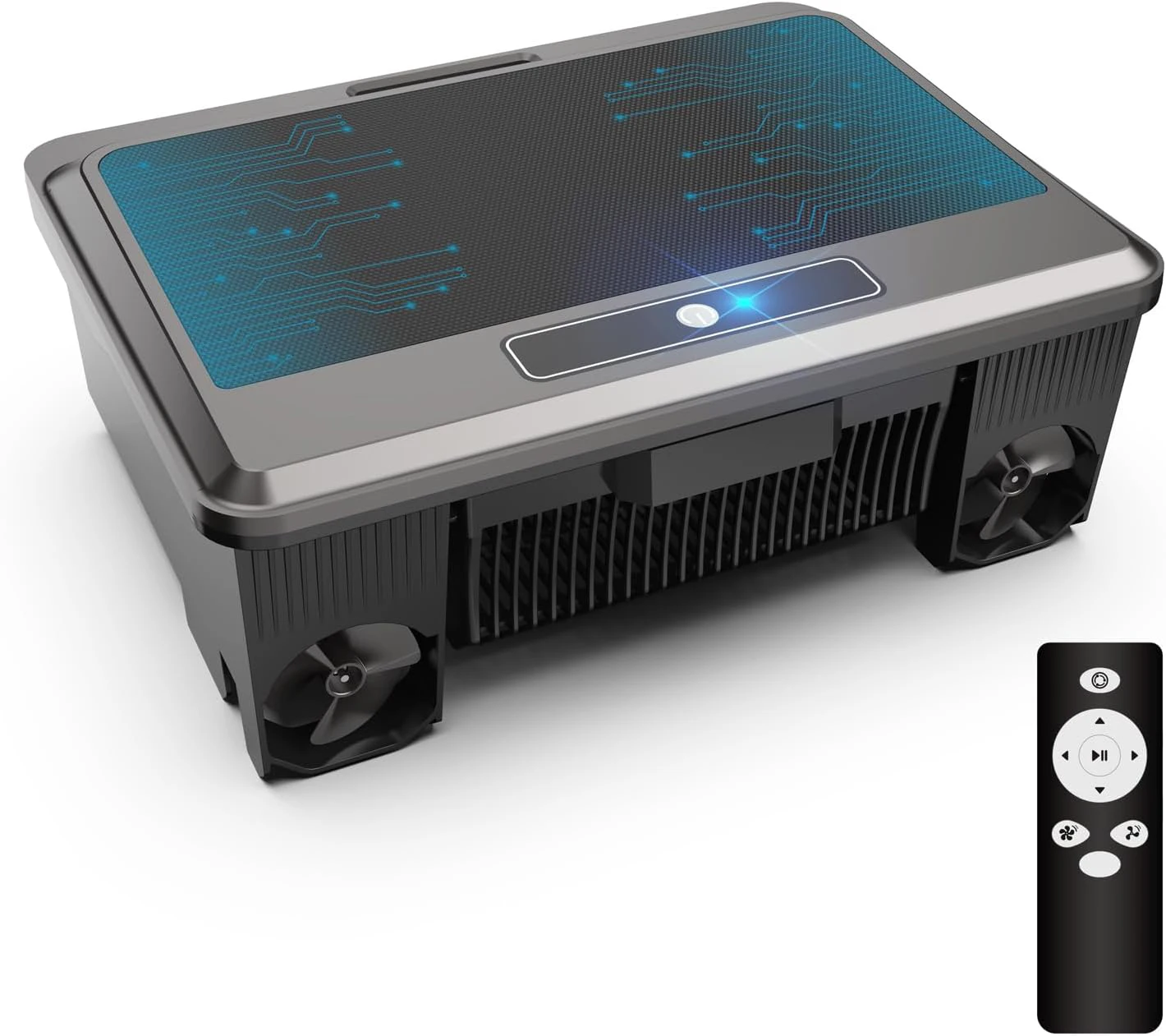 Verbesserter Roboter-Poolreiniger mit Solarantrieb, Oberflächenreiniger mit Doppelladeoption und Fernbedienung für Poolskimmer