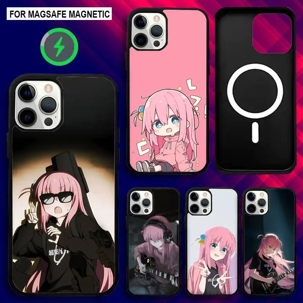 

B-Bocchi the Rock Comics Phone Case For iPhone 16e,16,15,14,13,12,11,Plus,Pro,Max,Mini Magsafe Magnetic Wireless Charging
