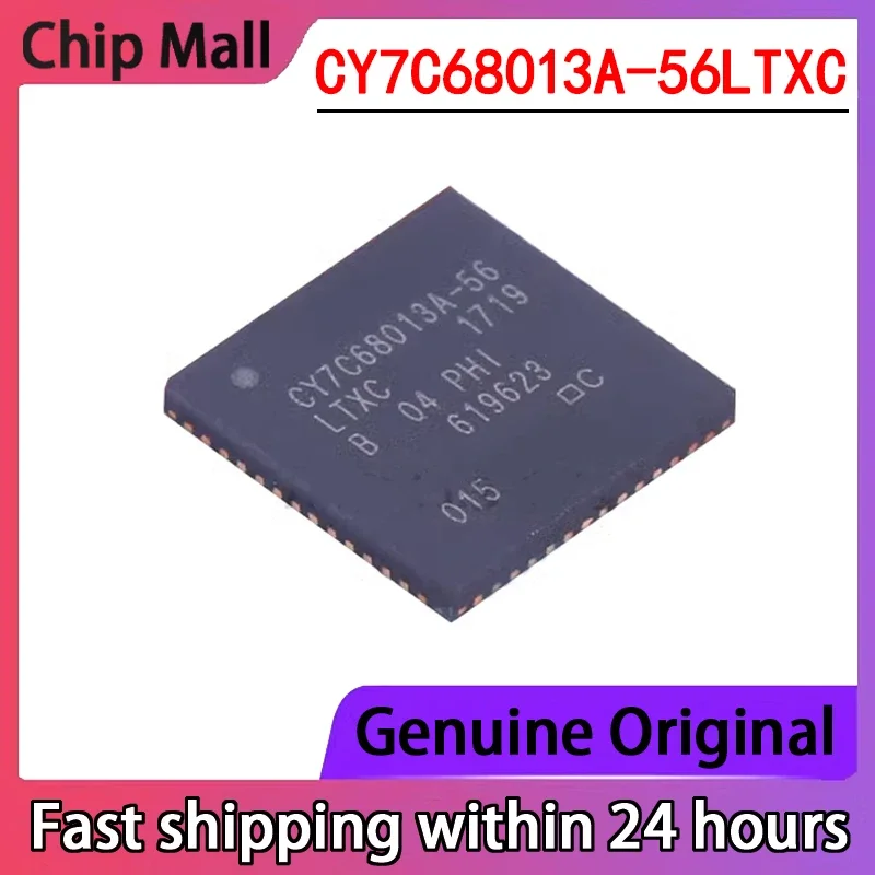 

2PCS CY7C68013A-56LTXC CY7C68013A-56 QFN56 New USB Microcontroller Chip in Stock