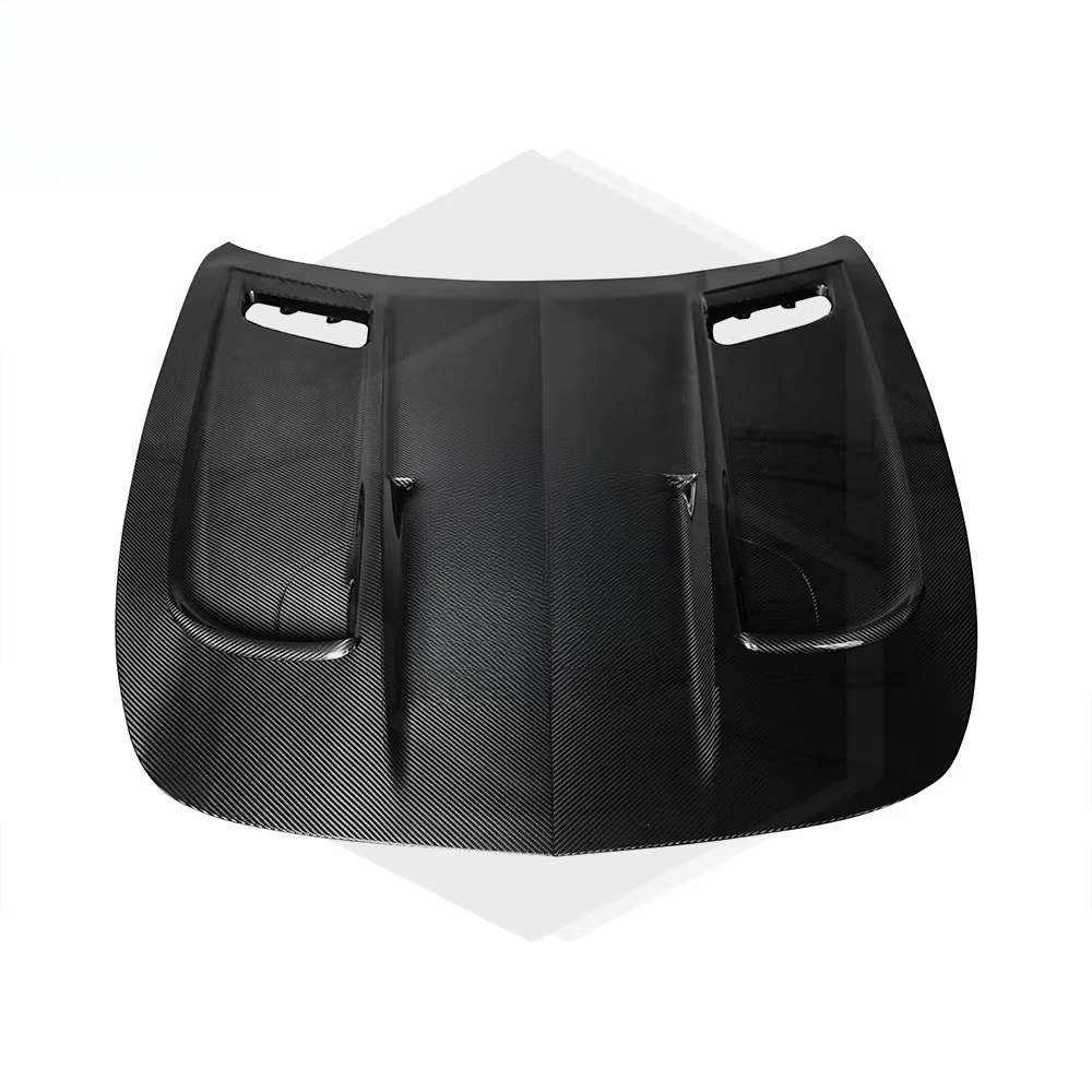 For GT Universal Bonnets Engine Ventilation Cover Accessories Black Series Dry Carbon Fiber Front Hood Stylish