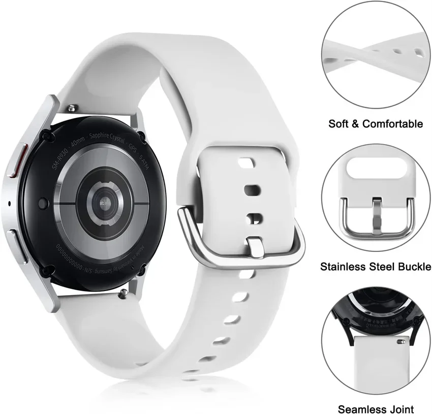 22mm Silicone Strap For Redmi Watch 5 lite Sport Band For Xiaomi Mi Watch 5 Active Accessories correa Bracelet smart Wristband image 4