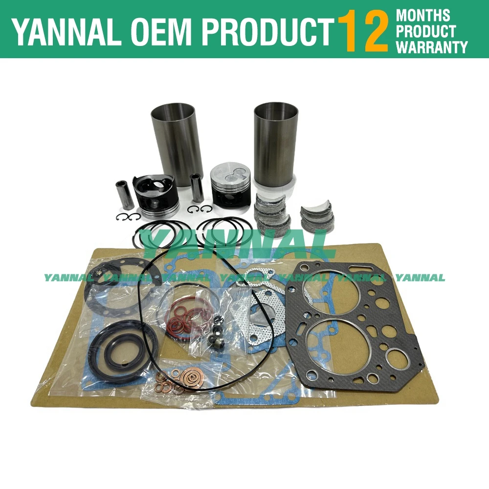 New 2TNV70 Overhaul Rebuild Kit For Yanmar Engine Excavator Kobelco Z66PR Repair Parts