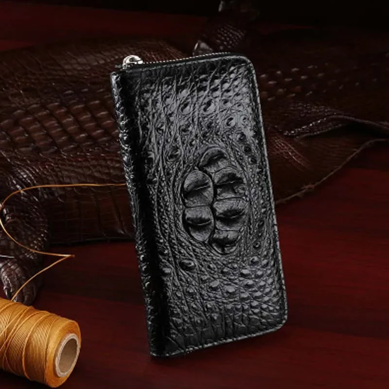 baoduli new men crocodile men wallet business long crocodile men clutch bag  More screens  Men's wallet