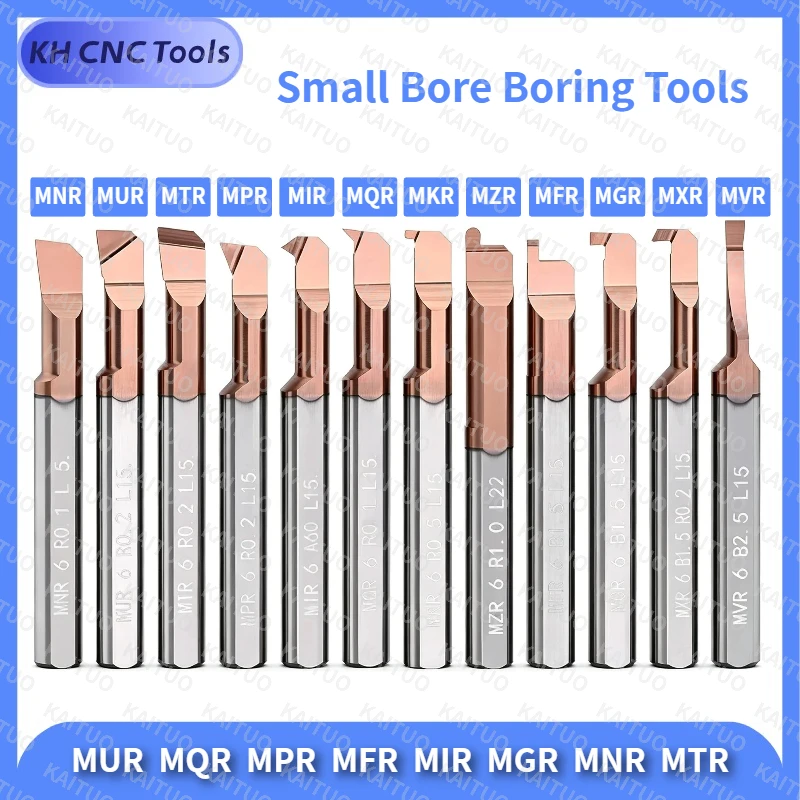 Micro Turning Tool Small Diameter Processing Small Bore Boring Tool MTR MNR MIR MGR MUR MPR MFR MQR MKR 3/4/5/6/8mm L10 L15 L22