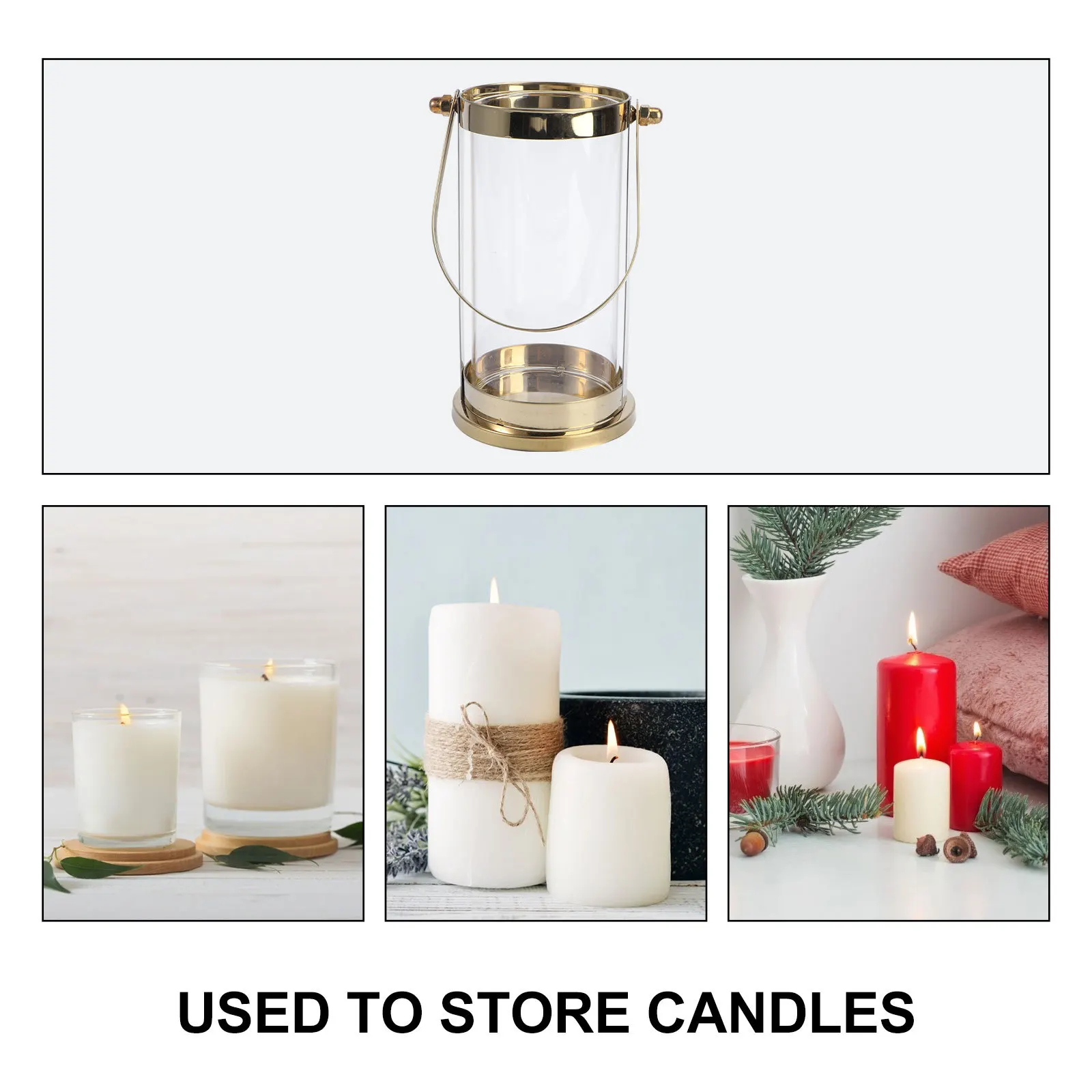 

1Pcs Vintage Rose Gold Holder Portable Iron Art Household Candlestick Decoration Wedding Office Adornment