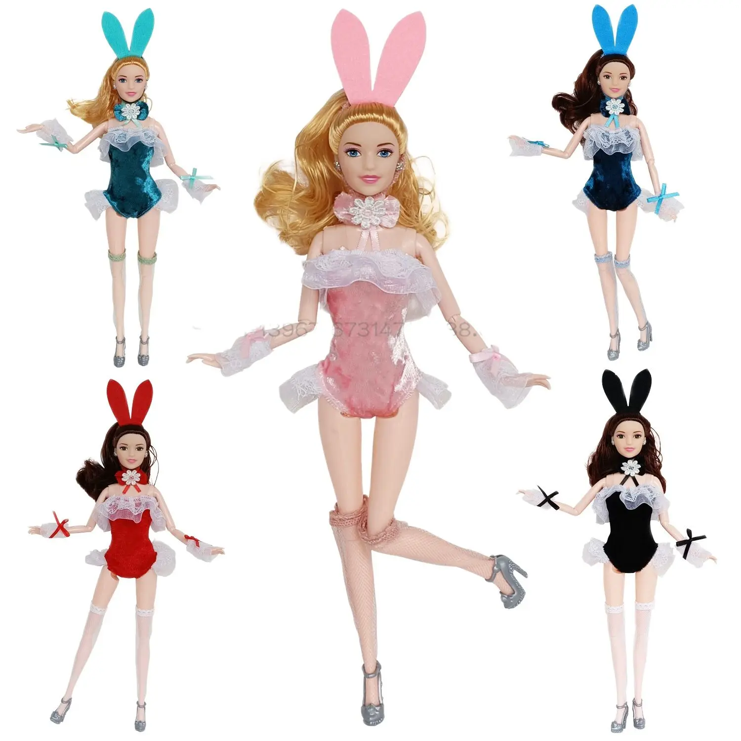 2023 new Doll clothes Rabbit girl professional clothing for barbie Cute style supermodel 6cm 30cm changing clothing