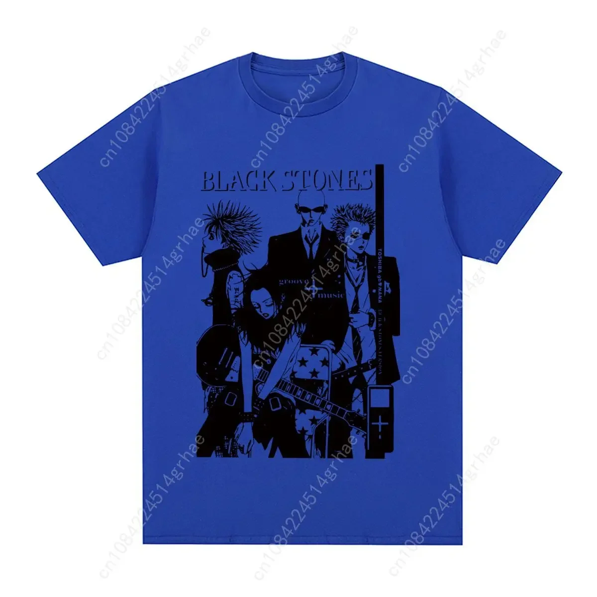 Black Stones NANA Osaki Vintage T-shirt Gift Idea Unique Cotton Men T shirt New Tee Tshirt Womens Tops view 5