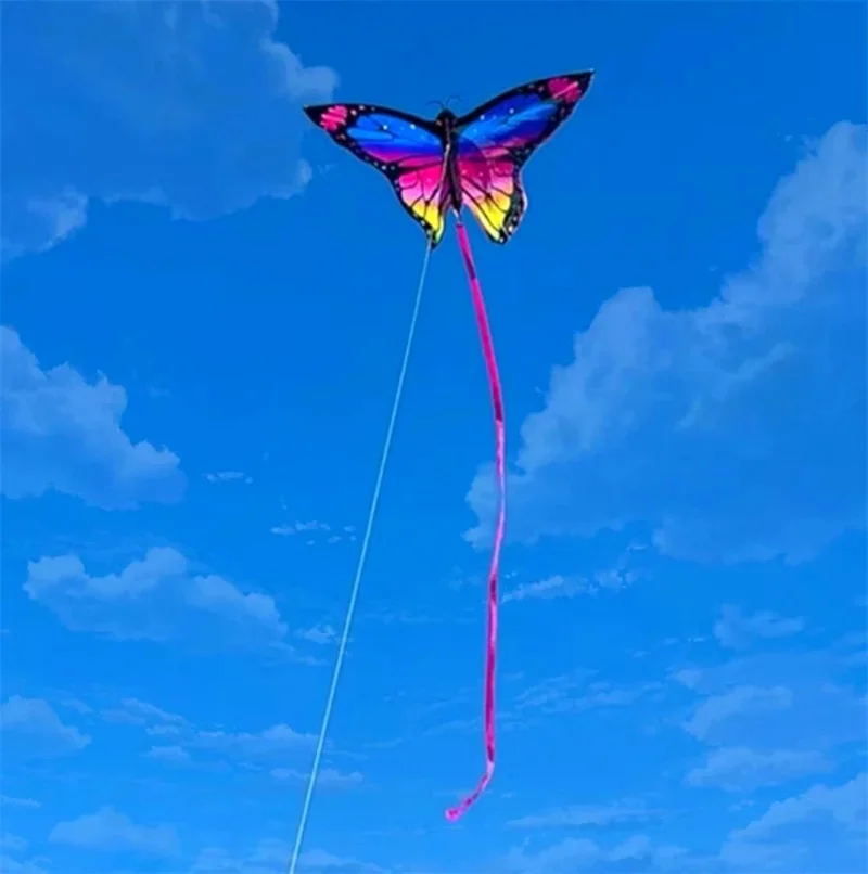 จัดส่งฟรีผีเสื้อ kites สําหรับเด็ก kites string line ผ้าไนลอน ripstop ของเล่นสนุกเกมกลางแจ้ง flying bird kites papa