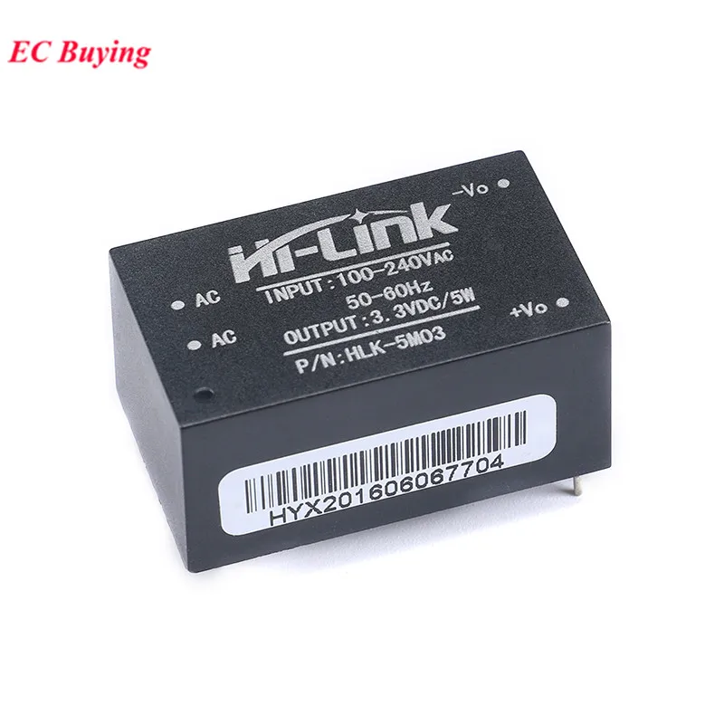 HLK-5M03 AC-DC 220V to 3.3V 5W Isolated Switching Power Supply Module Intelligent Home Switch Step Down Buck DC3.3V 100V-240VAC