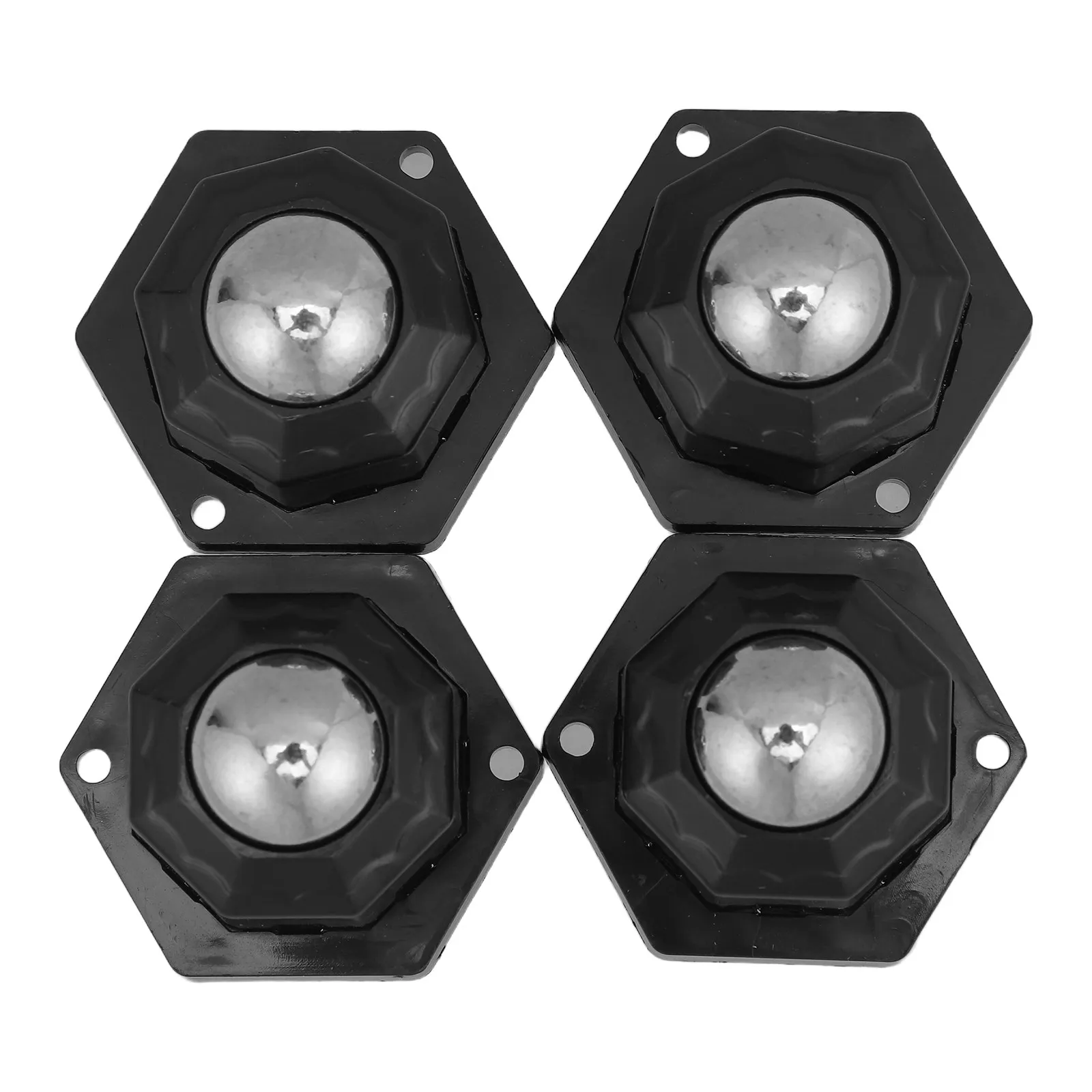 4Pcs Self-Adhesive Mini Universal Caster Wheels with Steel Ball Bearings for Furniture Office Appliances Silent Smooth Mobility