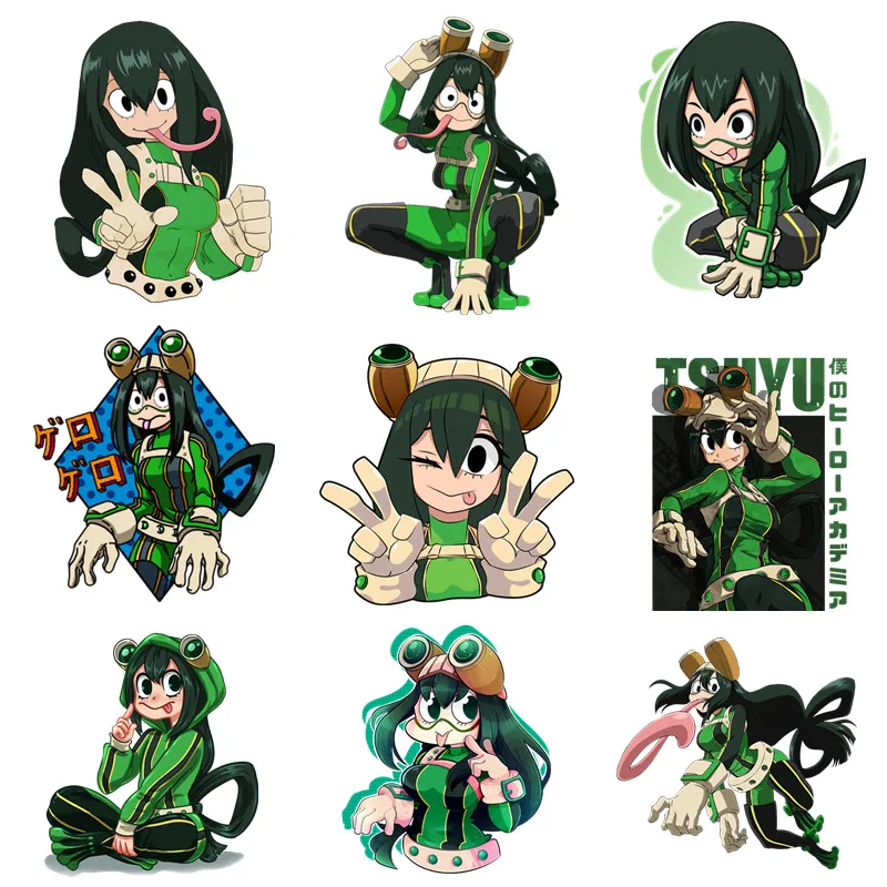 Testy i rekomendacje dla naklejek z Tsuyu z serii My Hero Academia