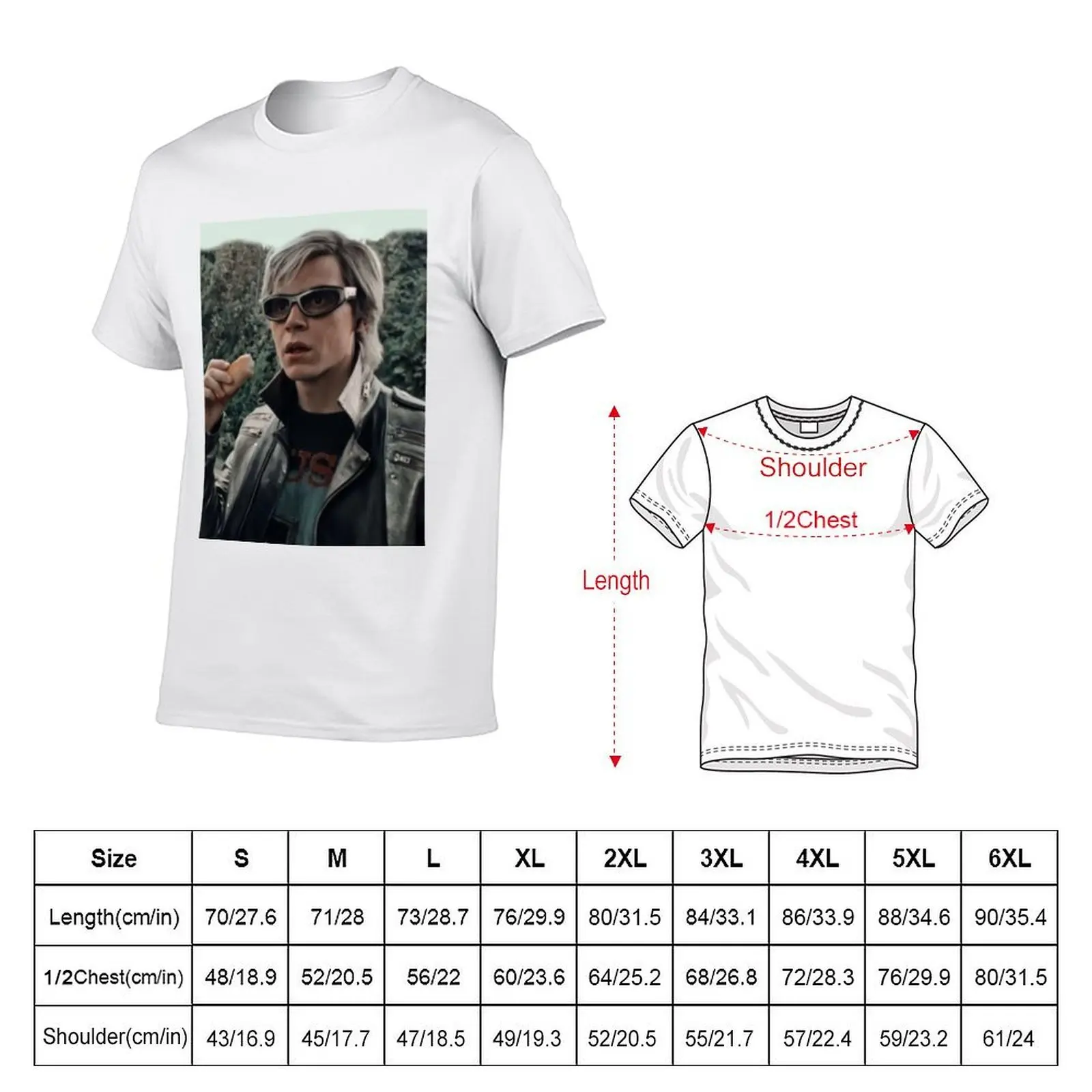 evan peters art T-Shirt t shirts for man graphic vintage man t shirts graphic T-Shirt