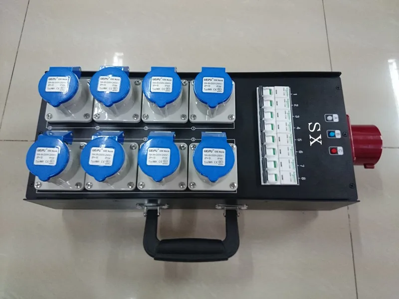 

32 amp Input portable power distribution box