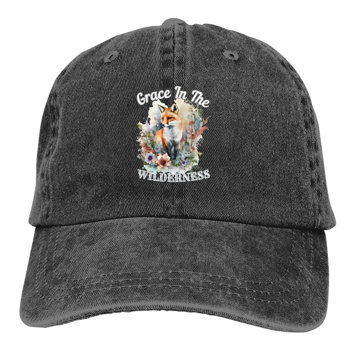 A Fox In The Wild Multicolor Hat Peaked Women's Cap Grace In The Wilderness Personalized Visor Protection Hats