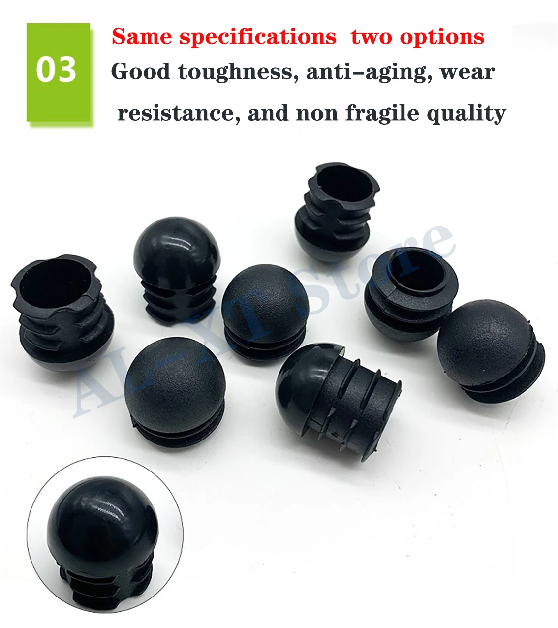 Plastic Round Tube Plug, Pipe End Caps, Non Slip Perna Cadeira, Pé Capa Contra Poeira, Floor Protector Pad, Acessórios para móveis, 16-32mm, 10Pcs