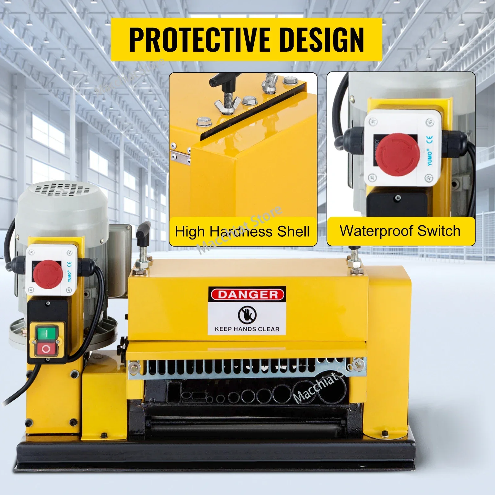 1-38mm Wire Stripping Machine Copper Cable Stripper Scrap Recycle Tool Automatic Electric WIth 10 Blades