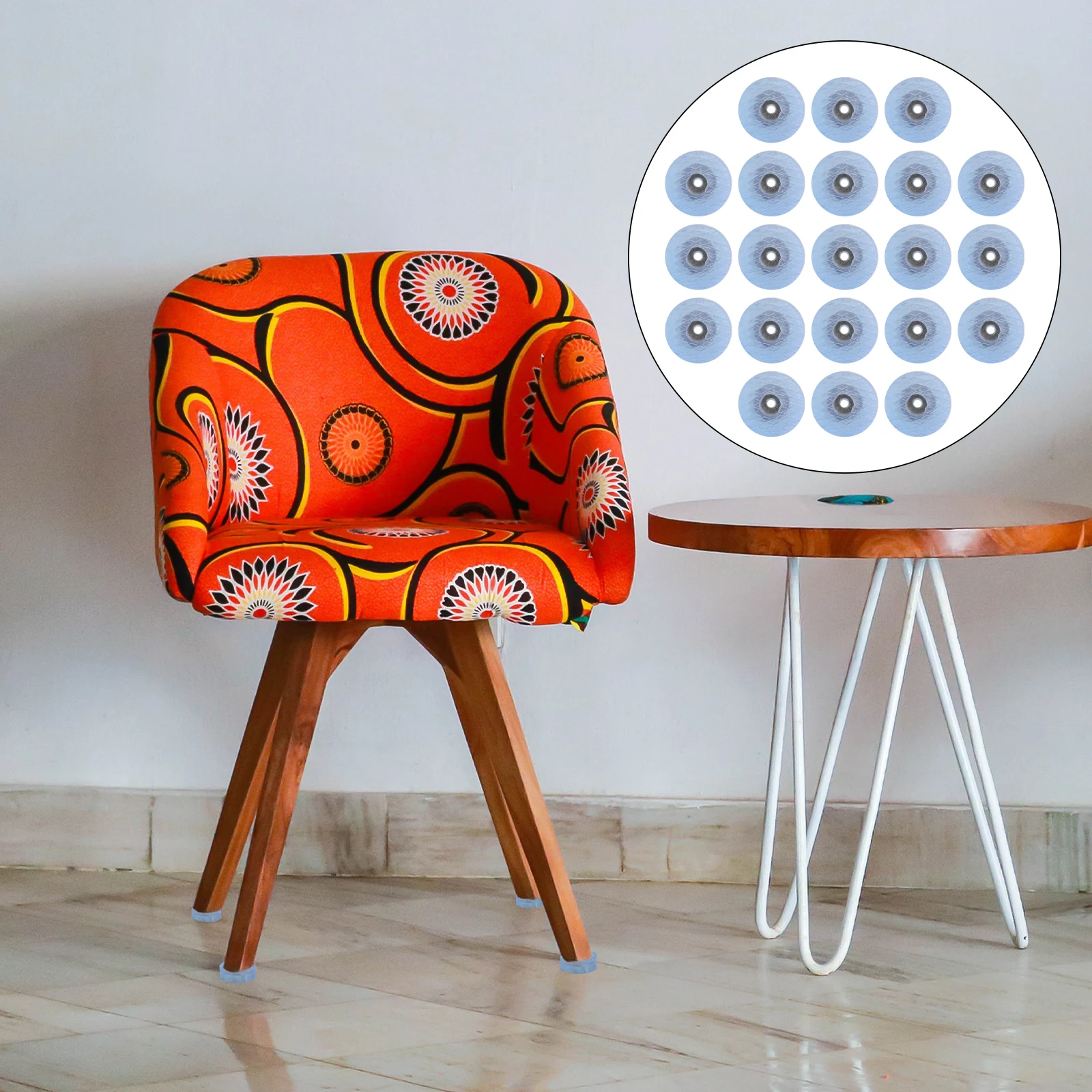 

30Pcs Anti-Skid Chair Feet Covers Noise Reduction Table Feet Protectors Floor Furniture Pads Hardwood Laminate