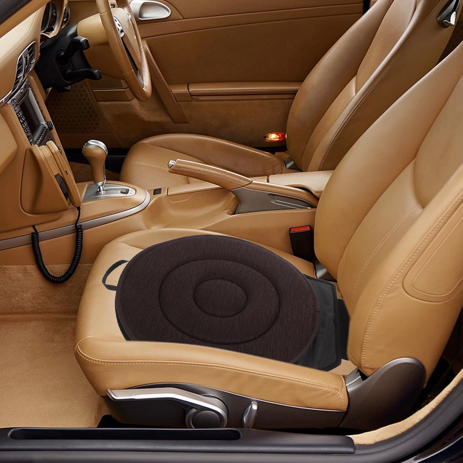 

Swivel Car Seat Cushion 360 Rotation Elderly Pregnant Support All Seasons Comfortable Material Portable Auto Chair Pad