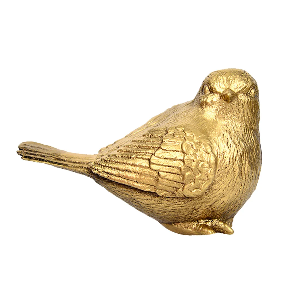 

1Pcs Decorative Copper Sparrow Statue Household Adornment Elegant Bird Ornament for Home Cabinet Wine Cabinet Warm Gift