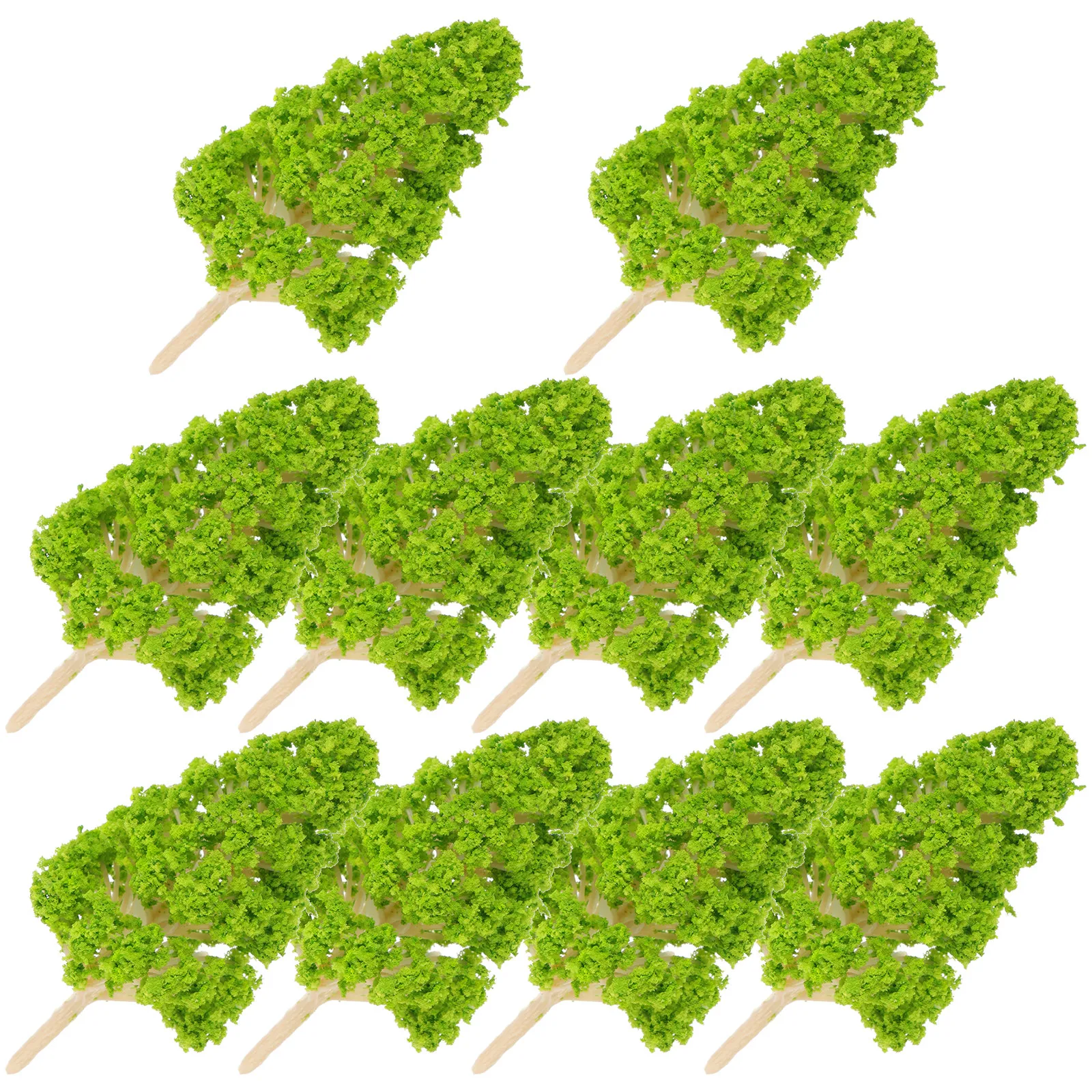 

Набор из 10 миниатюрных искусственных деревьев для декора, модели для создания зеленой пейзажной сцены, аксессуары для песочницы, имитация деревьев для поделок