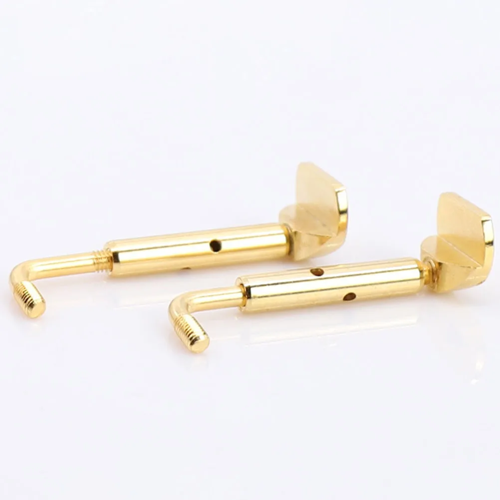 

2pcs Violin Chin Rest Screws Alloy Rustproof Durable Replacement For 3/4 4/4 Violin Accessories Chinrest Screws Musical