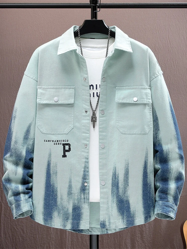 

Faionable Outerwear Jaet for Teens And College Students Long Sve irt for Men Stand Fit Four Seasons Universal