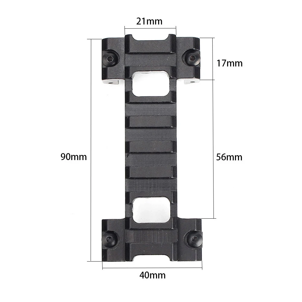 Base montaje riel Picatinny corto MP5 G3 HK SP5 - 8 ranuras