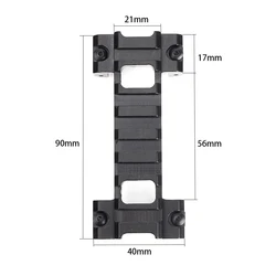 Base montaje riel Picatinny corto MP5 G3 HK SP5 - 8 ranuras