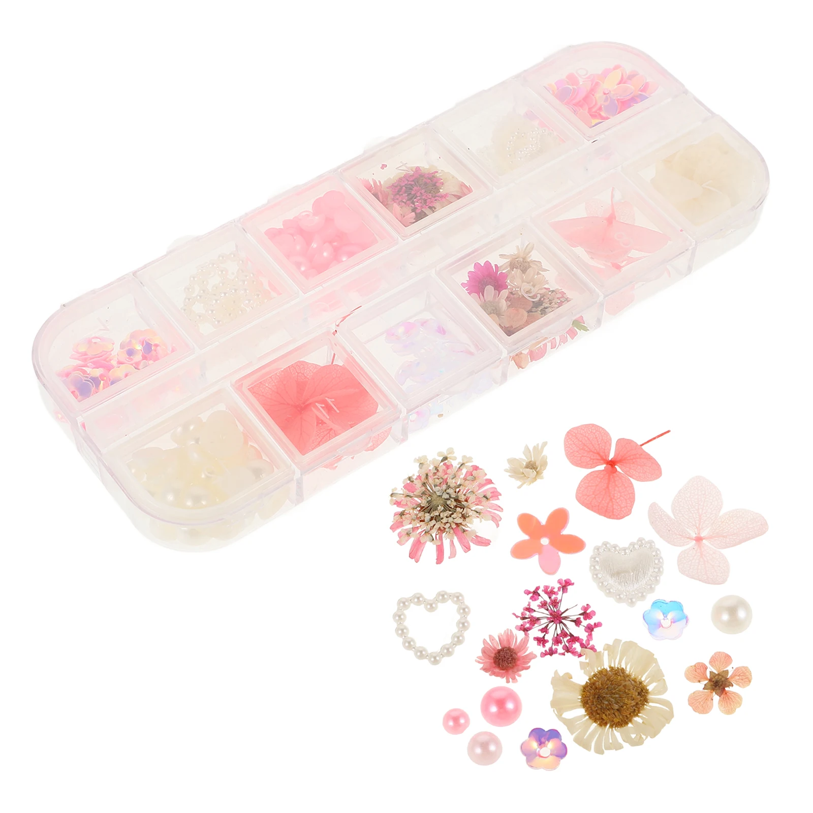 

Eye Makeup Dried Flower Charms Facial Decorations for Bridal Stage Photo Shoots Manicure Jewel in Various Styles