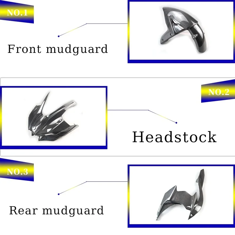 Full Set 3K Dry Carbon Fiber Body Fairing for Kawasaki Ninja H2 2018-2022 ZX1000 Motorcycle Accessories 4