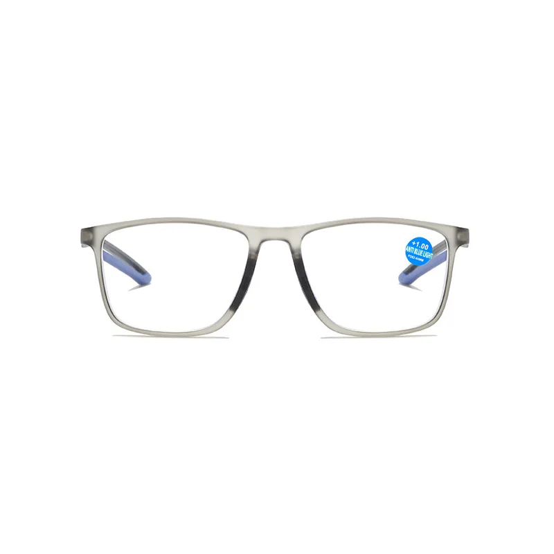 Shonemes Square Reading Glasses TR90 Anti Blue Light Eyeglasses Sports Men Presbyopic Eyewear Diopters +100 150 200 300 350 400