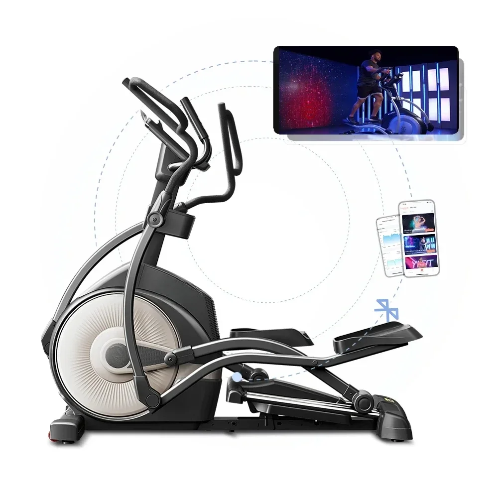 Elliptical, Magnetic Electric Smart Cross Elliptical, Leg Trainer, for Home and Gym Training Equipment