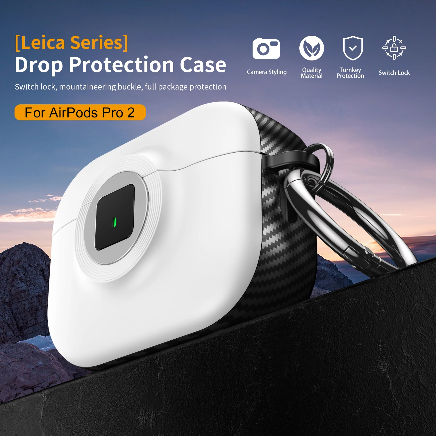 New 2025 For Airpods Pro 3 Case With Lock Switch Earphone Shockproof Shell For Apple AirPods 1 2 3 4 Pro or Pro 2nd Case