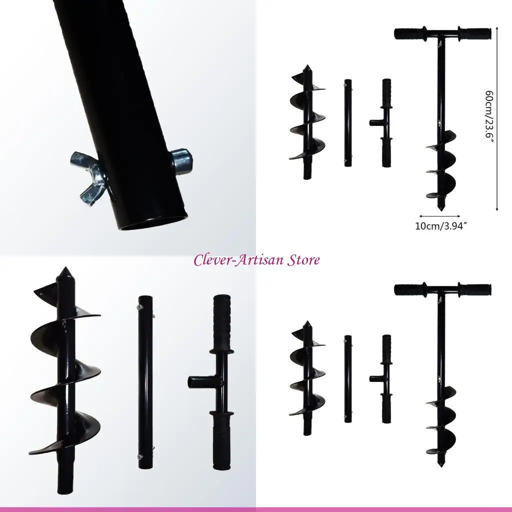 

E06B Сад Садовая почва Разрыхление Жареное тесто Твист Копание Инструменты для посадки Сплав Земля Бит шнека Быстрый горшок для