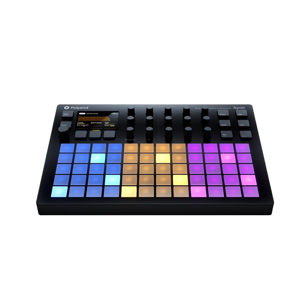 Polyend Synth eight engine, polyphony, synthesizer MIDI controller, three sets of tone layers