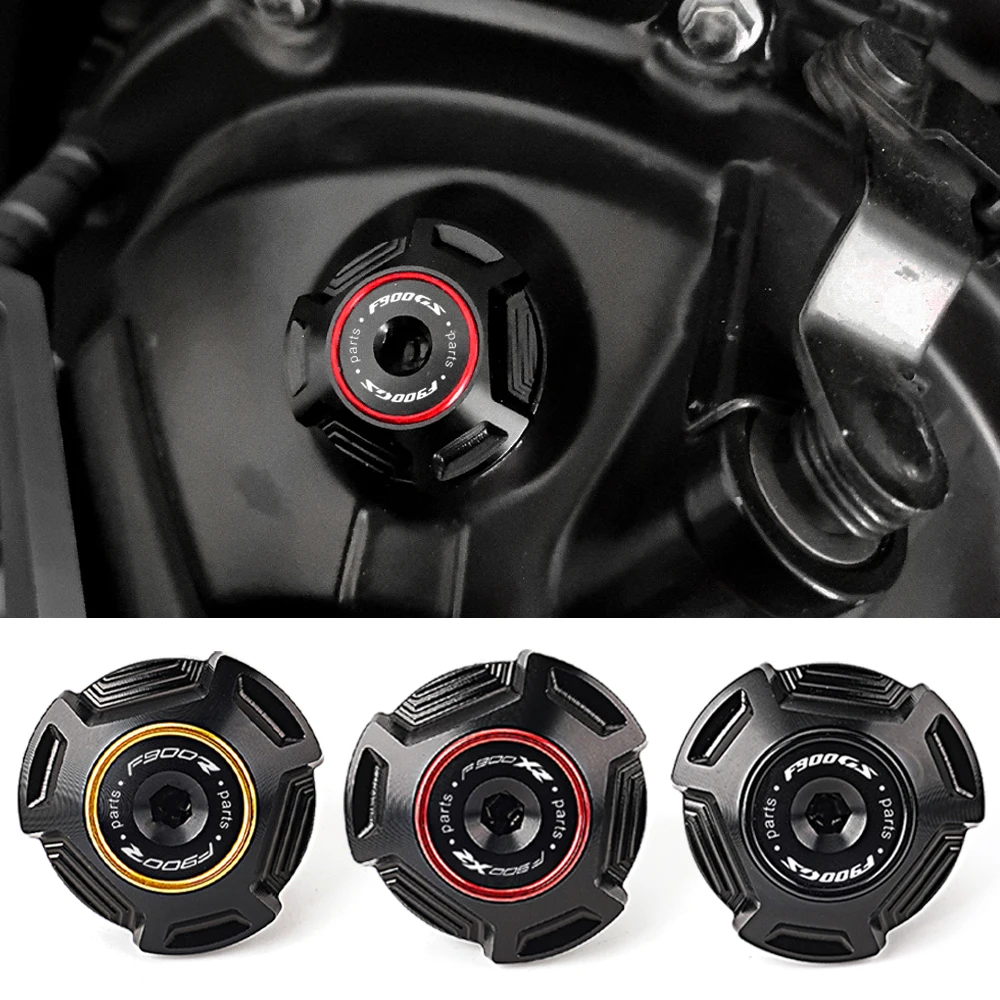 ل BMW F900GS F900XR F900R مغامرة F900 GS XR R 2020-2024 2025 2026 CNC دراجة نارية زيت المحرك غطاء مرشح غطاء فتحة تعبئة الزيت